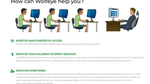 screenshot of Wolfeye Remote Screen